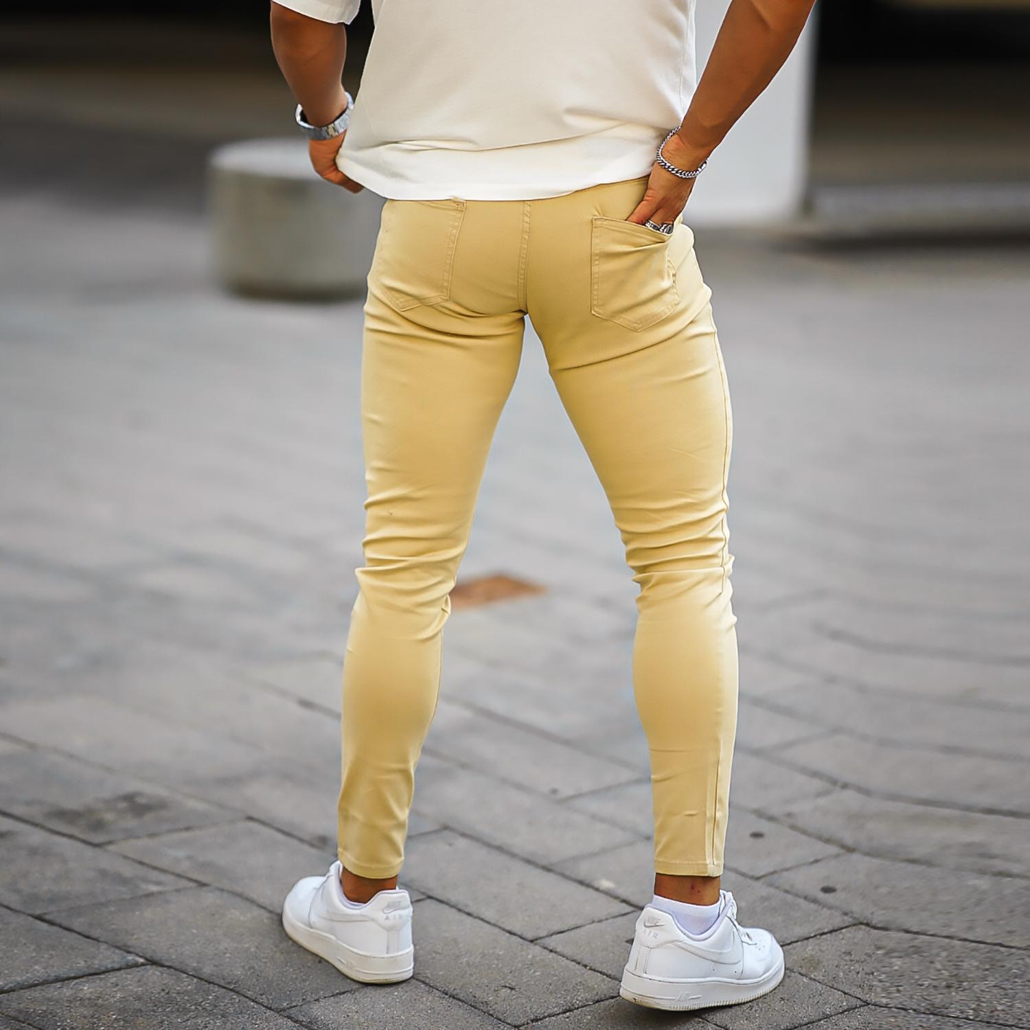 GINGTTO Mens Jeans Skinny Stretch Fashion High Rise Colored Jeans