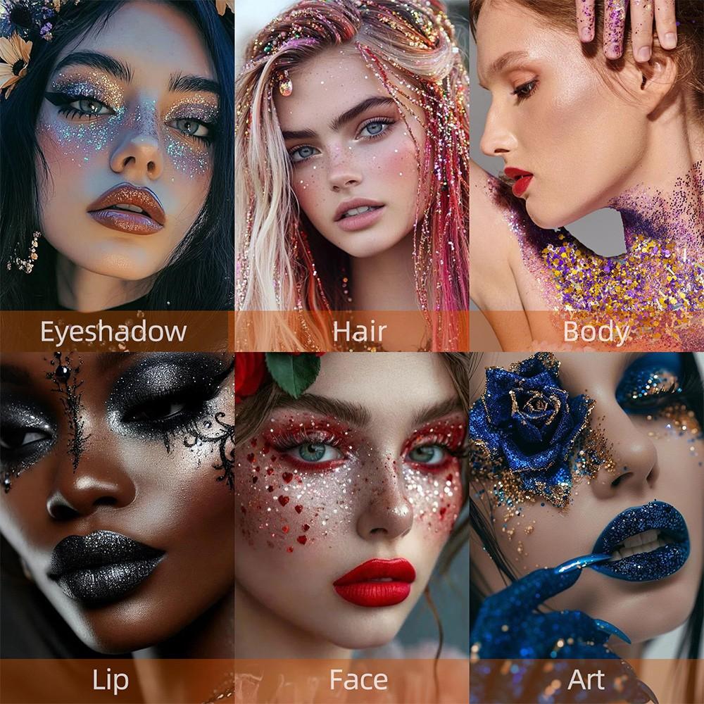 Single Pack Diaoni Magic Party Glitter Stick, Christmas, Easy Application, Long-Lasting Shine, Multi-Use for Face, Neck, Body, Cosplay, Parties, Music Festivals