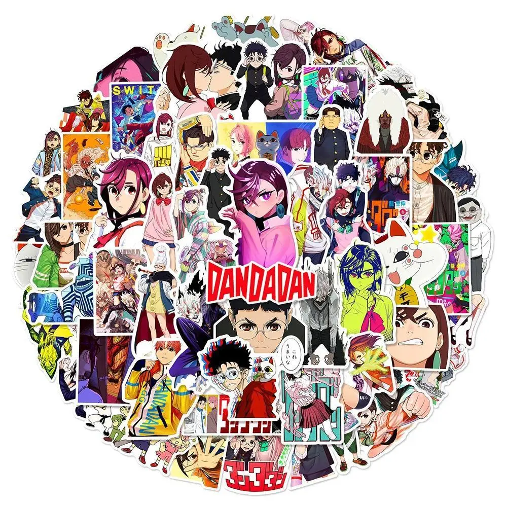 2026 hot item 10/30/50pcs DANDADAN Cartoon Stickers Cool Ayase Momo Graffiti Decals DIY Diary Fridge Suitcase Waterproof Classic Anime Sticker Popular stickers