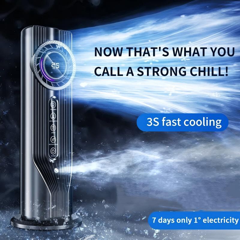 Portable Air Cooler Desktop Fan, 3-In-1 Cooling Humidifier, 6 Speeds, 100L Capacity, USB Powered, Compact Design, Timer, Office & Bedroom Use