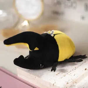 Cute Cartoon Insect Beetle Doll Plush Doll Keychain Insect Bag Pendant Send Friends Birthday Christmas Gift