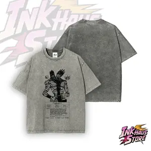 JJBA Part 6 Stone Ocean Pucci Enrico Whitesnake Anime Oversized Graphic Tee