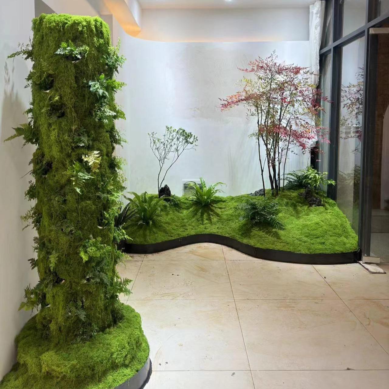 39.37-inch Artificial Moss Mat, Artificial Faux Greenery for Wall & Table Decor, Sustainable Nylon Material, Christmas Festival Decoration, Micro Landscape Making