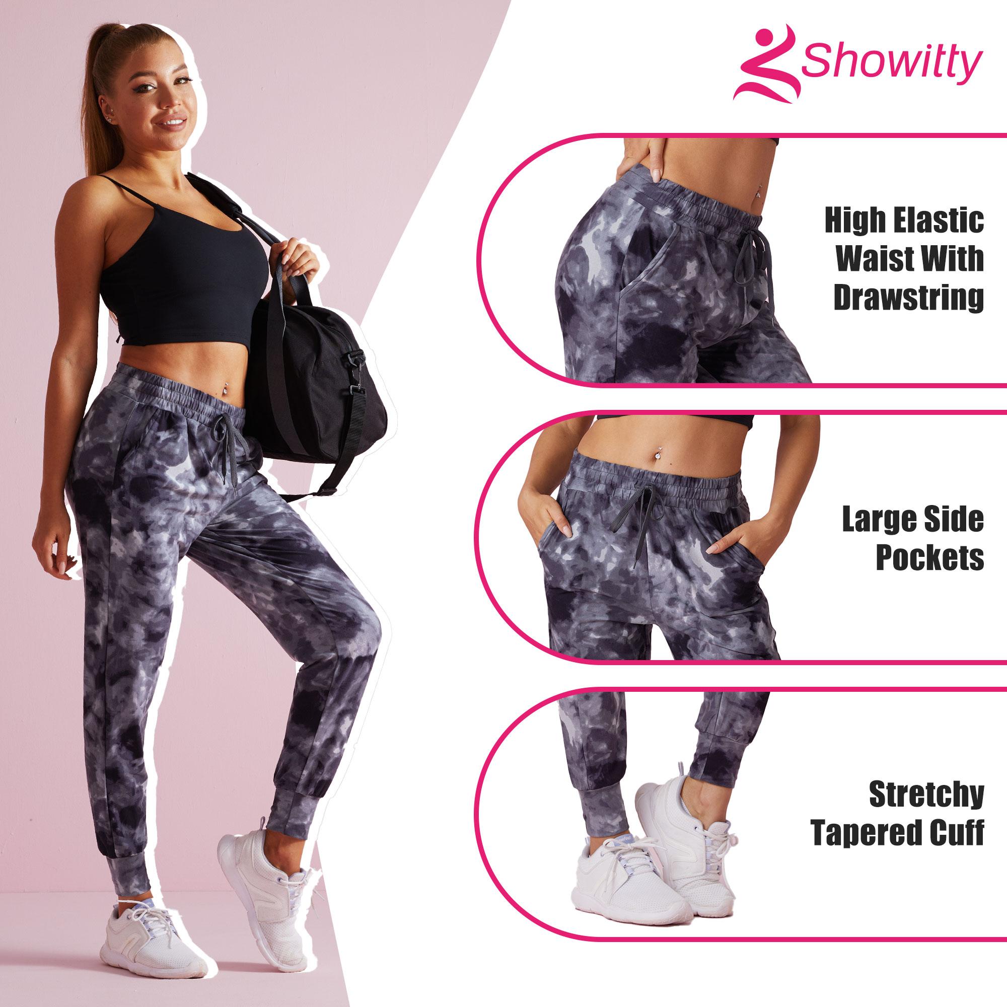 SHOWITTY 1/3 Pack Women's Plus Size Joggers with Pockets - Workout Comfy Sweatpants for Yoga Lounge SHOWITTY 1/3 Pack Women's Plus Size Joggers with Pockets - Workout Comfy Sweatpants for Yoga Lounge