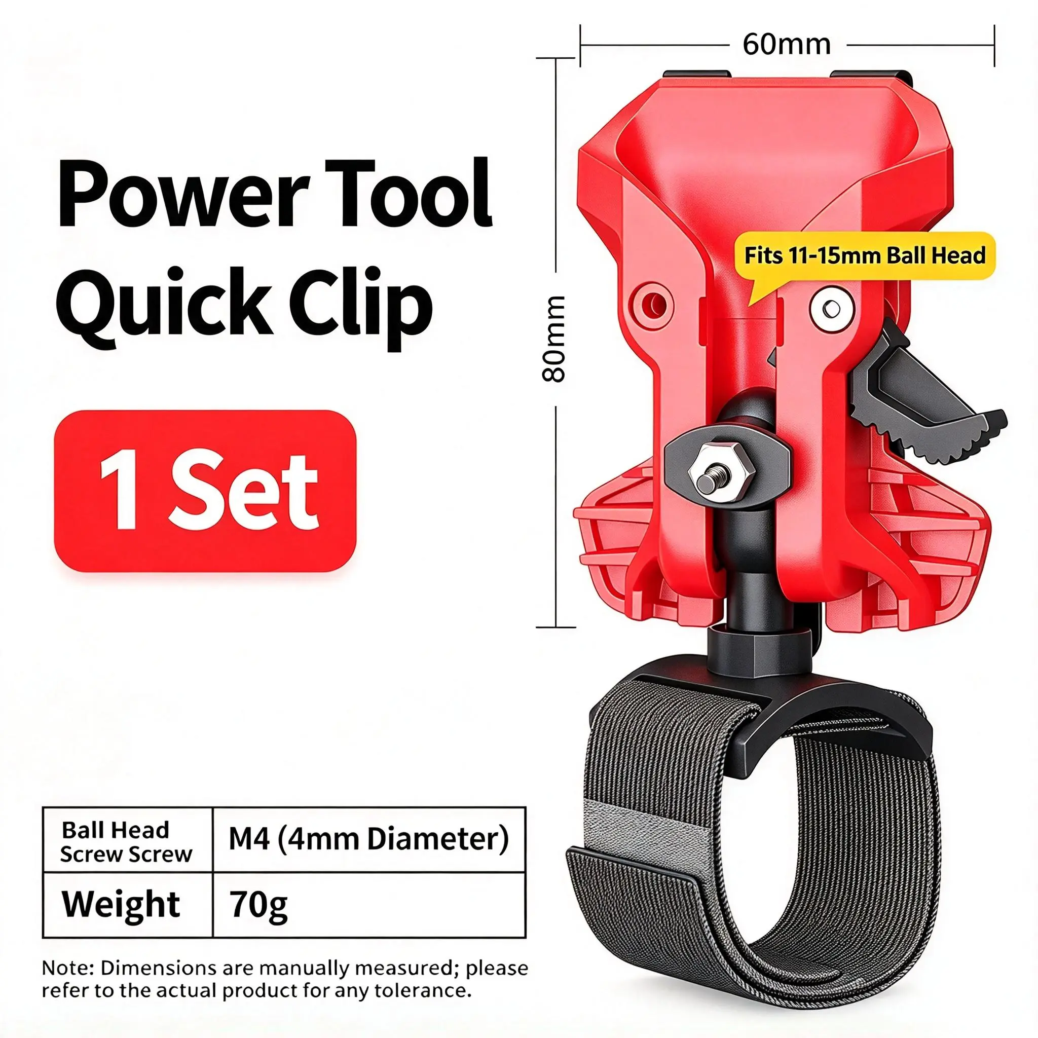 Electric Waist Hook Heavy Duty Quick Release Tool Belt Metal Attachment for Carrying Multiple Hand Tools in Workshop Construction and Home Improvement