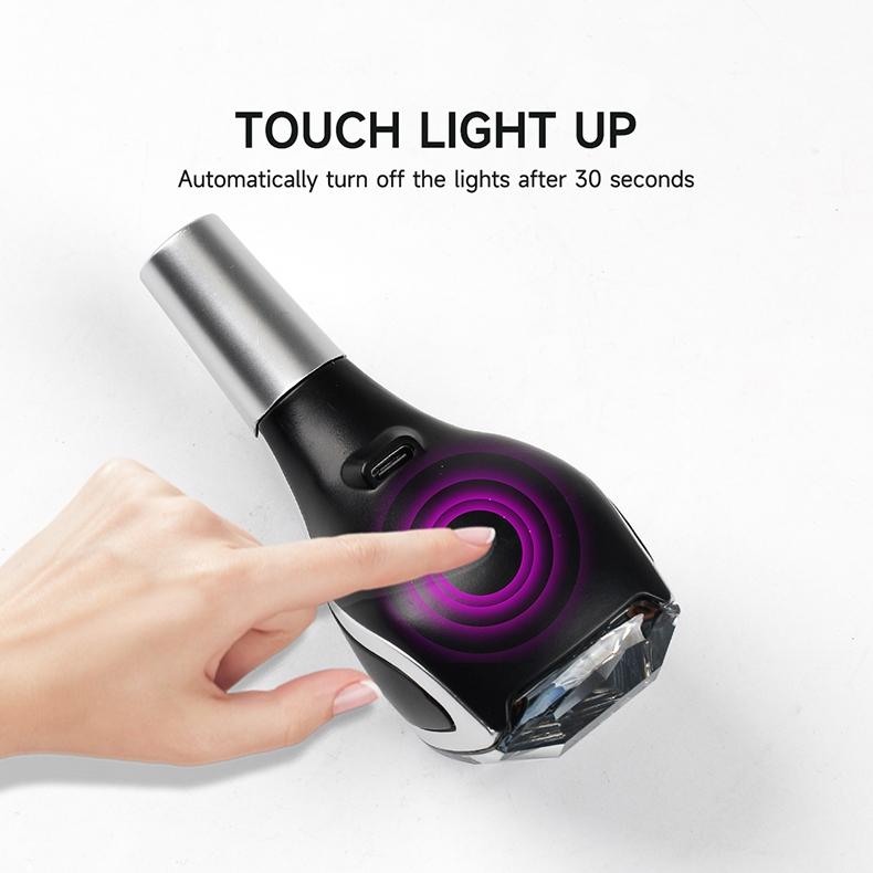 For VIP Car Universal LED Crystal Handles Manual Transmission Gear Shift Knob Lever Stick Head 7 color Car interior accessories