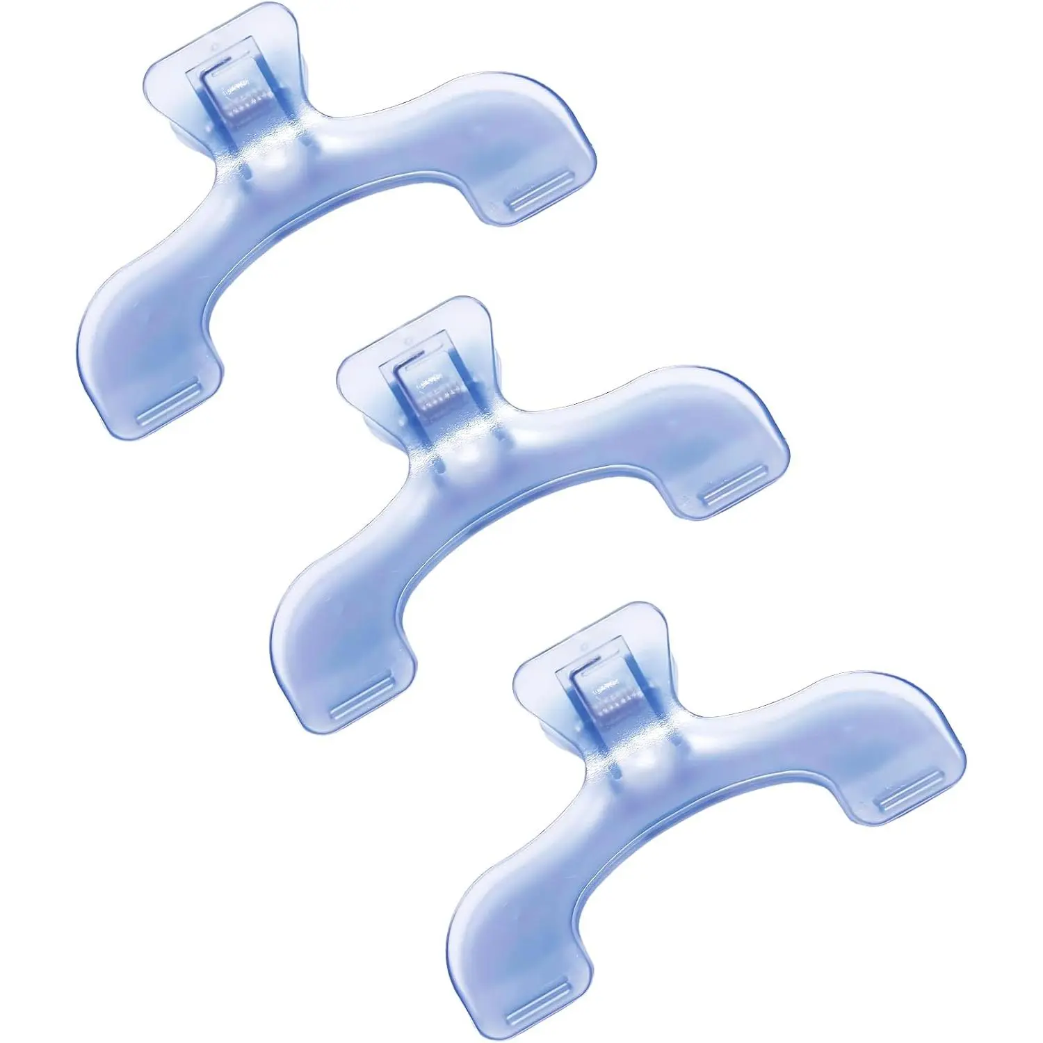 3 count Blue Transparent Book Page Holder ClipsStrong Book Clip, Holders Portable Lightweight Book Keeping Clips Ideal for Teachers Office Workers Readers Reading  Transparent Blue Book Clip