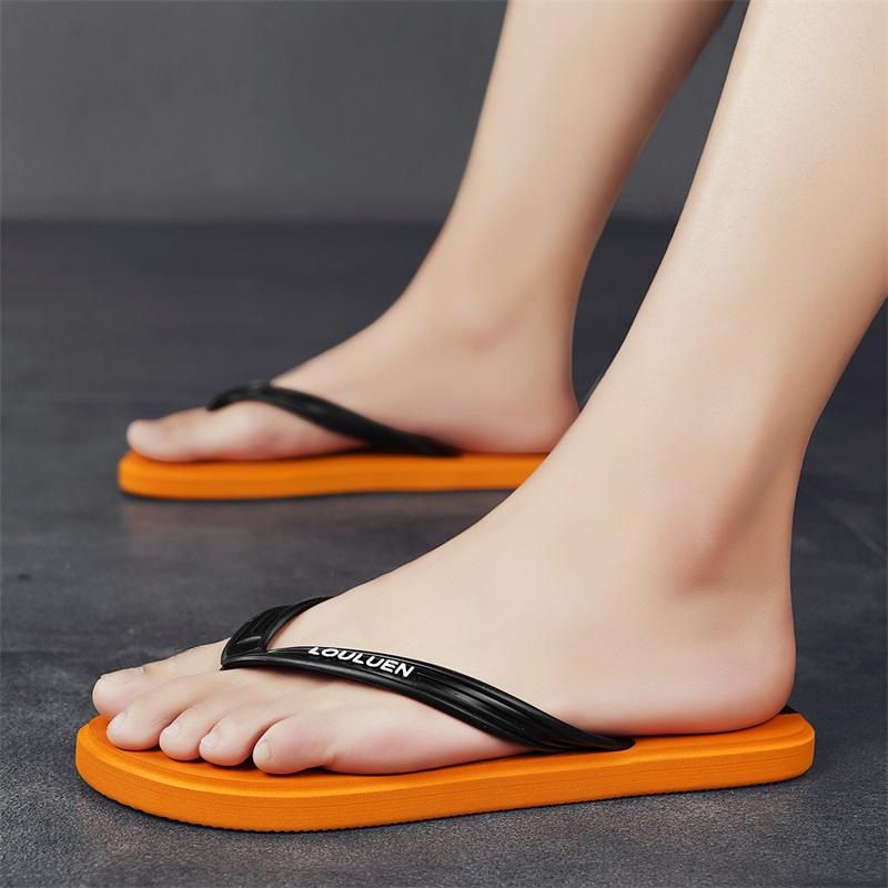 Men's Casual Flip-Flops, Lightweight PVC Sandals, Soft Non-Slip Beach Shoes, Comfortable Indoor Outdoor Slippers, Summer Footwear