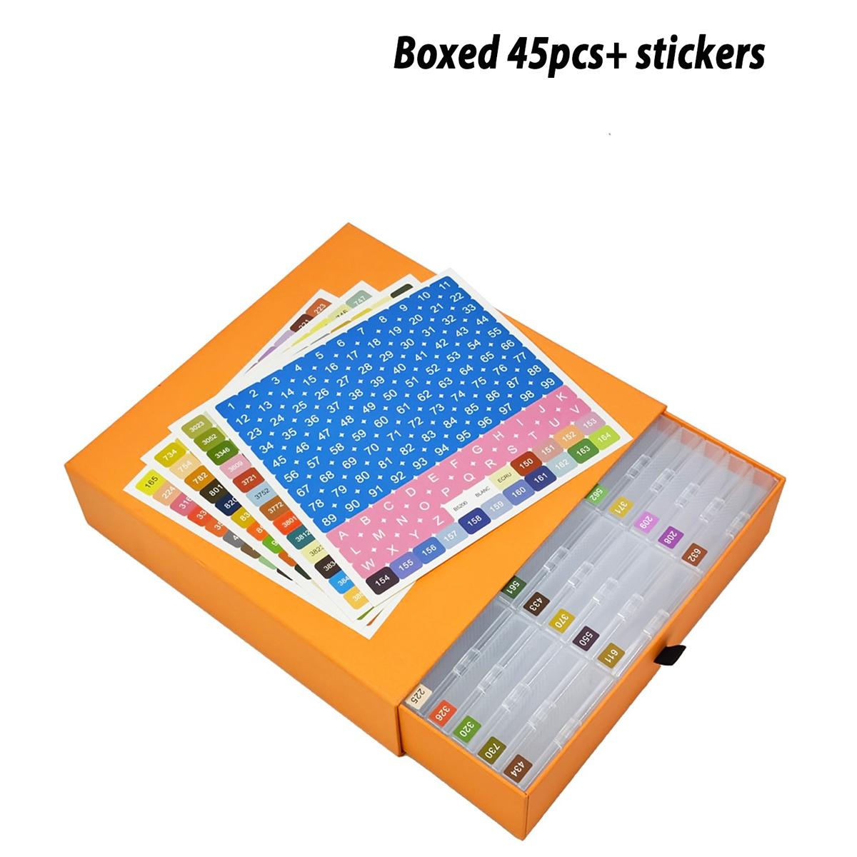 Diamond Painting Storage Containers, 15/30/45 Grid Art Organizer Tray with Lid, Bead Storage & Organization Box, Cloud Design Bottom, Diamond Art Tools