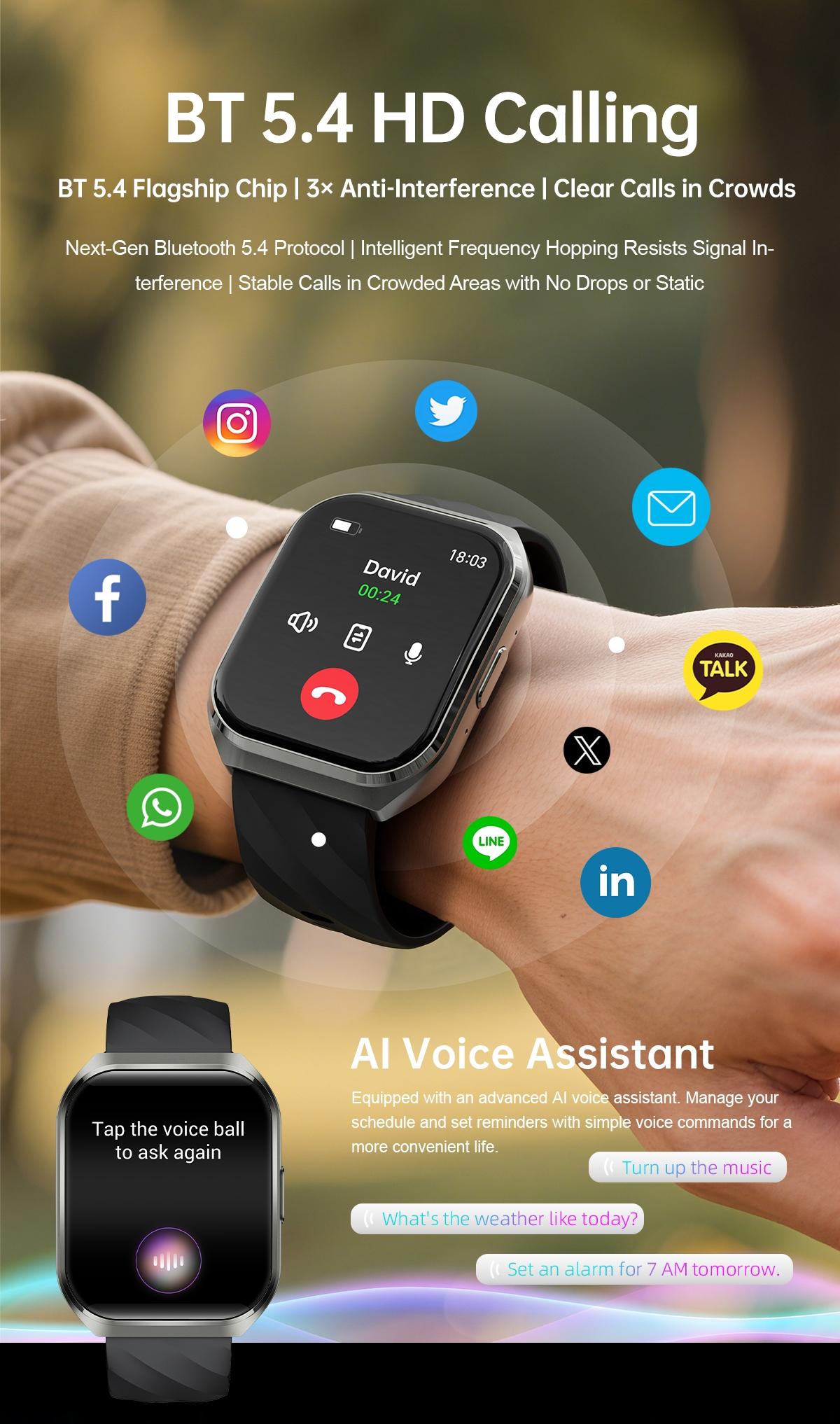 MT66 Smart Business Fitness Watch 3D Curved Display Custom Watch Faces Waterproof Long Battery Life for Work Outdoor Daily Wear