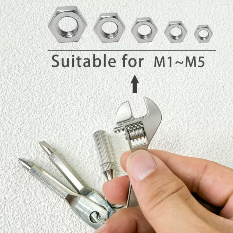 4-In-1 Pocket Mini Tool Set, Edc Portable Multi-Tool Kit, Compact Design for Daily Use & Emergency Preparedness, Durable Construction