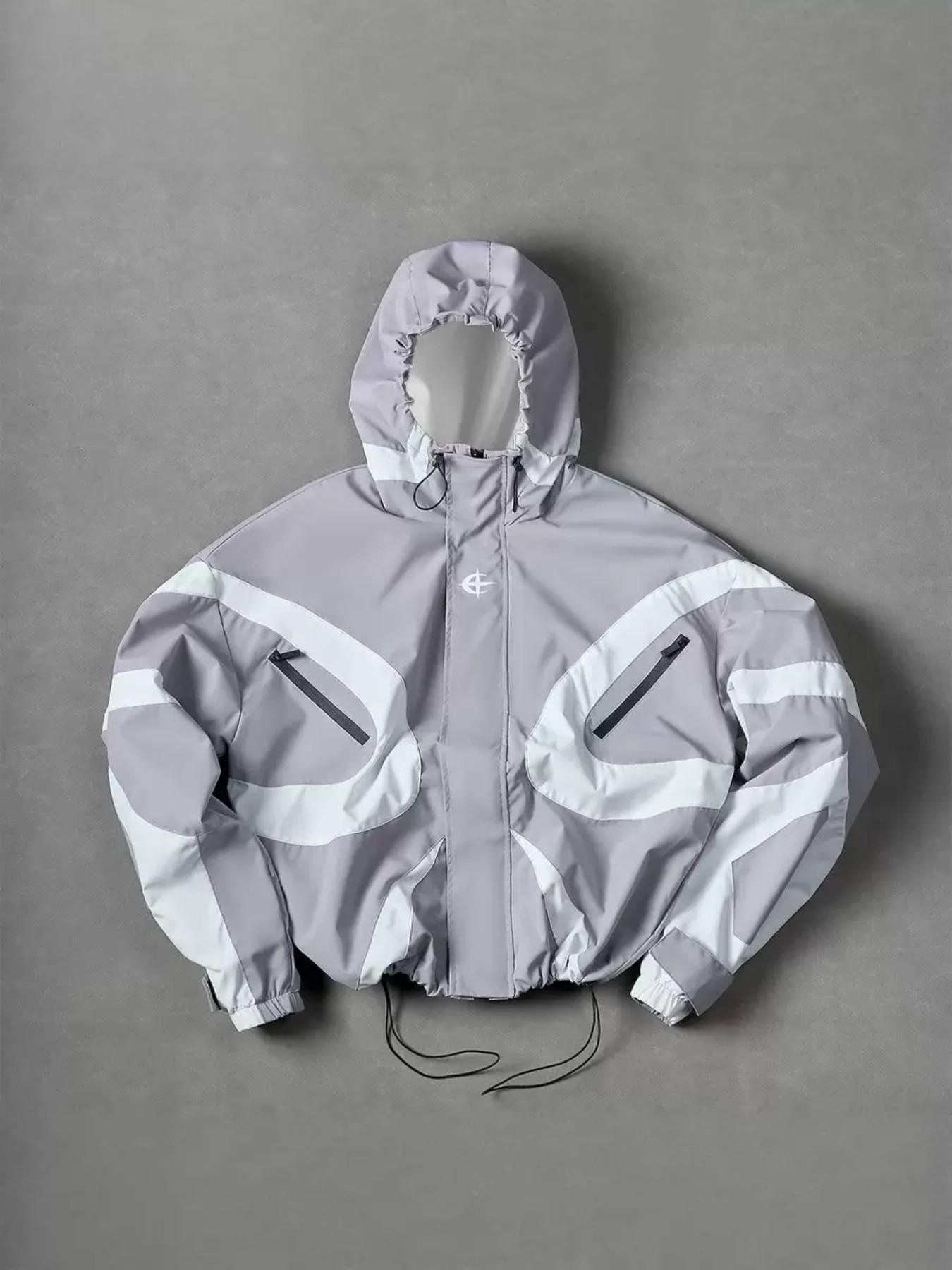 2k Future Tech Jacket, Aesthetic Windproof Coat, Spring Fashion Essential, Casual Trendy Outerwear, Stylish and Comfortable