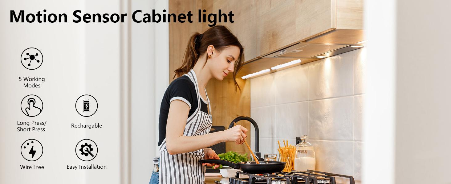 【TikTok Top Seller】LED Motion Sensor Cabinet Light for Fall, Under Cabinet Closet Light, Waterproof LED Strip Light for Kitchen, Bathroom, Closet, Hallway, Stairway & Garage, Wall Mounted LED Lights for Home, LED Lights Bedroom, Summer Essentials 【TikTok Top Seller】LED Motion Sensor Cabinet Light for Fall, Under Cabinet Closet Light, Waterproof LED Strip Light for Kitchen, Bathroom, Closet, Hallway, Stairway & Garage, Wall Mounted LED Lights for Home, LED Lights Bedroom, Summer Essentials