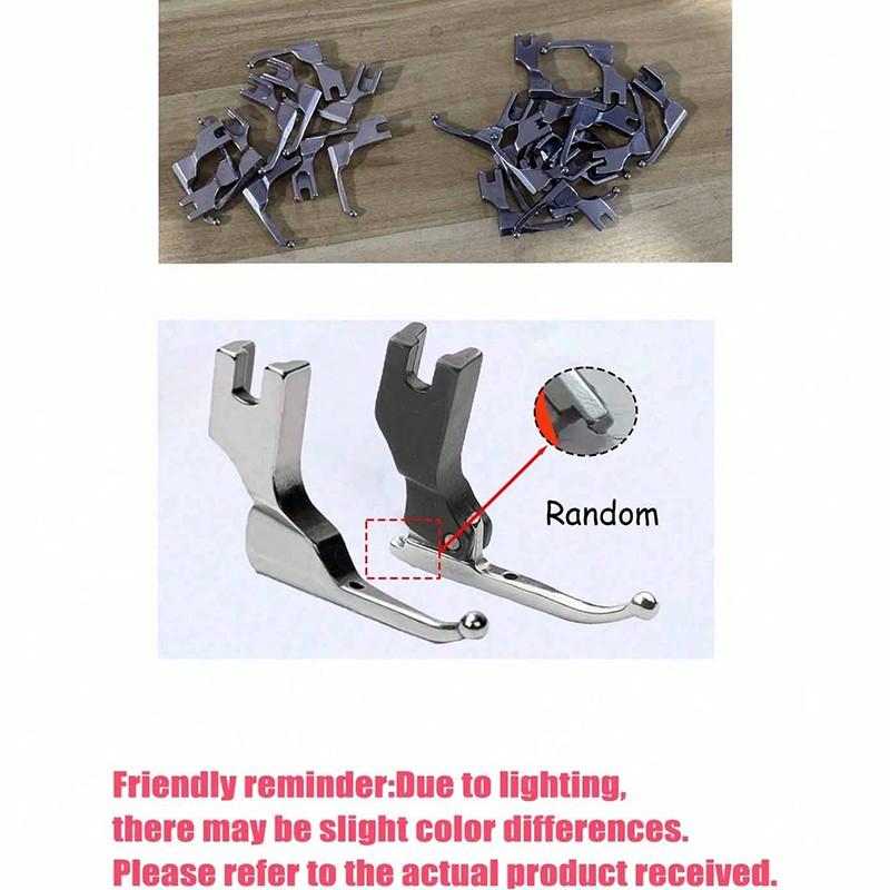 New Full Steel Presser Foot Silver Color Design, Ideal for Wedding Dresses and Sequins, Compatible with Brother Sewing Machines