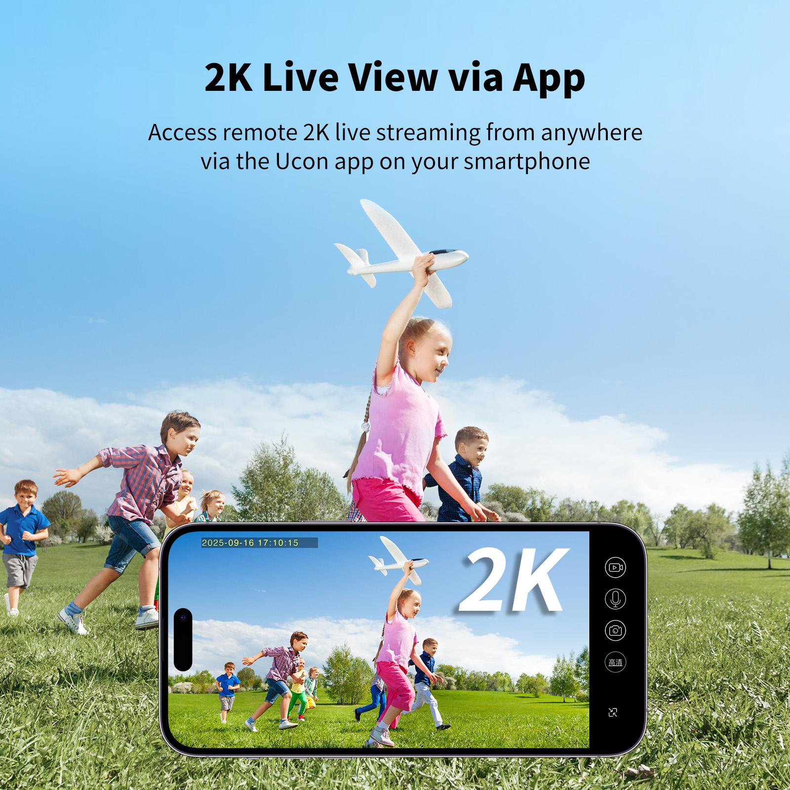 [Summervibes] 4G LTE Cellular Solar Surveillance Security Camera – 2K HD Video 360° View,NoWiFi, Remote APP Controlled,WaterProof,MotionActivated, NightVision, 4GData Card Included (Data refill is required for Unlimited 4G data usage) Connection summerwin