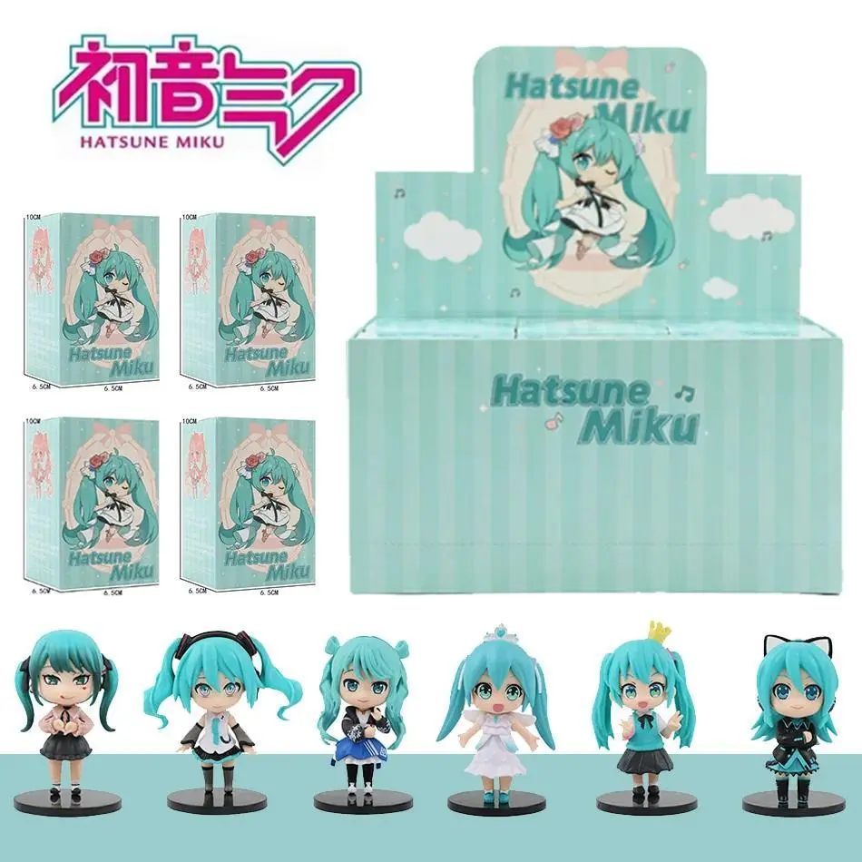 2026 hot item New Hot 6pcs/set Anime new miku figure mini character ornaments kawai hatsune table decoration for home adult toy child gift Popular toys