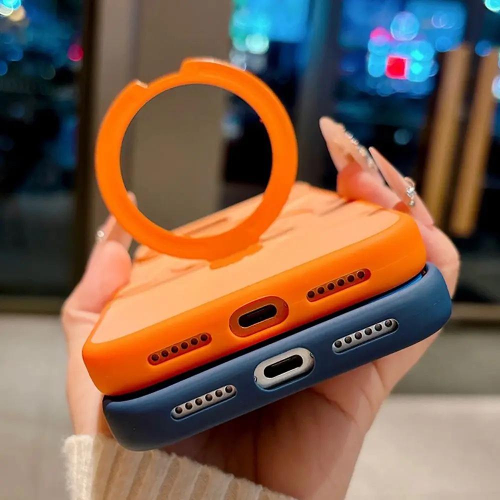 Shockproof Magnetic Phone Case with Metal Stand for iPhone Series, Multi-Model Fits iOS 17 Air/17/16/15/14/13/12 Pro Max Plus, Non-Slip TPU Plastic Cover, Mobile Phone Accessories,back to school,back to school haul