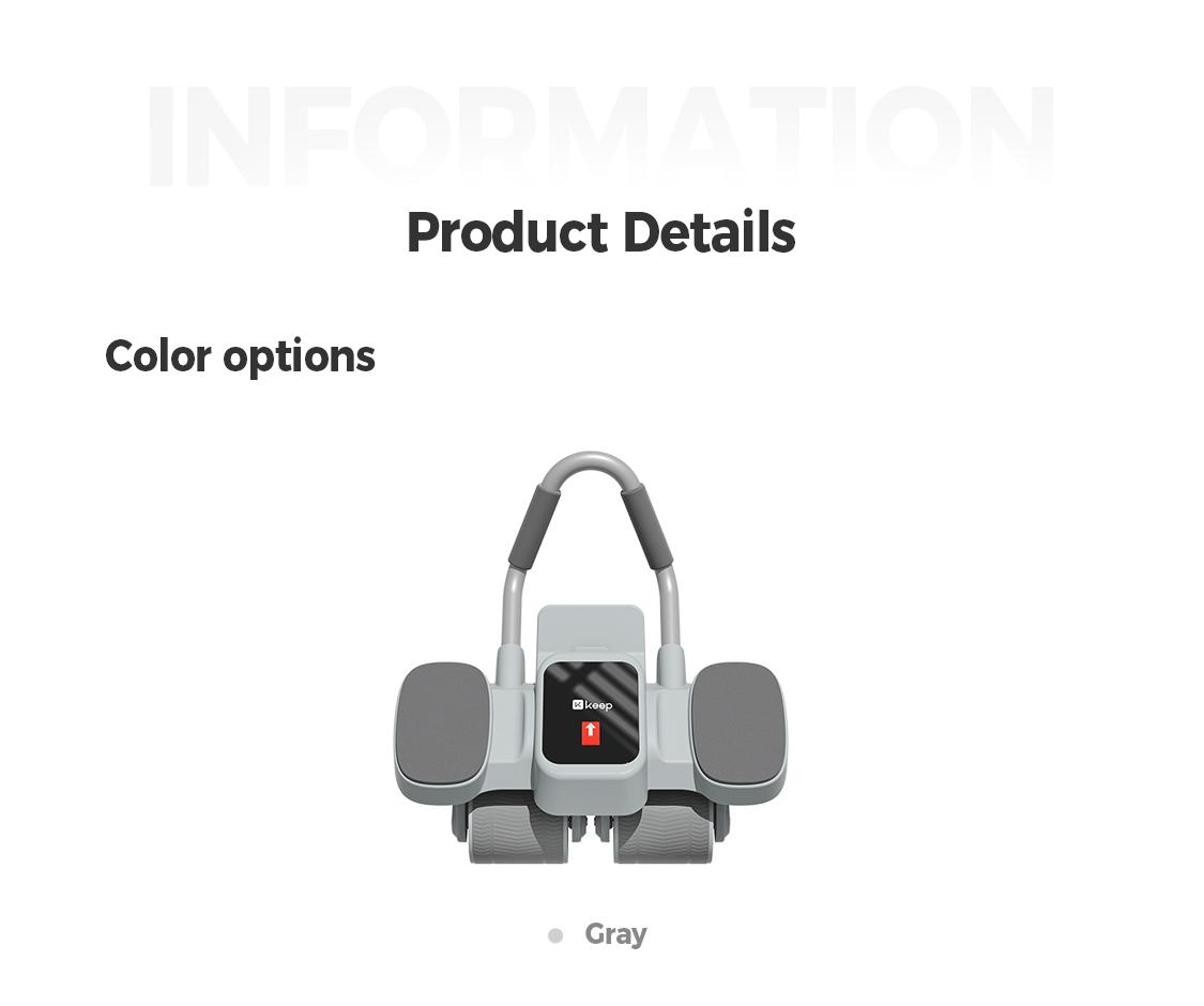 KEEP Ab Roller Wheel with Knee Mat, Automatic Rebound Abdominal Wheel with Elbow Support Ab Workout Equipment for Strengthening Core Muscles Abs Exercise Roller for Women Men