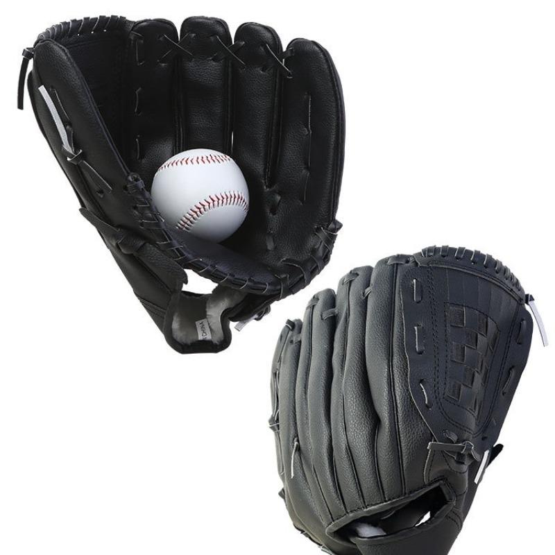 Thick Baseball Glove Set, Professional Equipment, Training Tool, Full Size for Kids, Teens, Adults, Indoor Pitcher Gloves and Ball