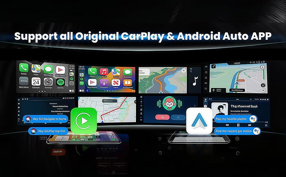 2026 New Upgraded CarPlay Wireless Adapter, for iPhone/Android, Instant Connection & Hands-Free Calling Feature