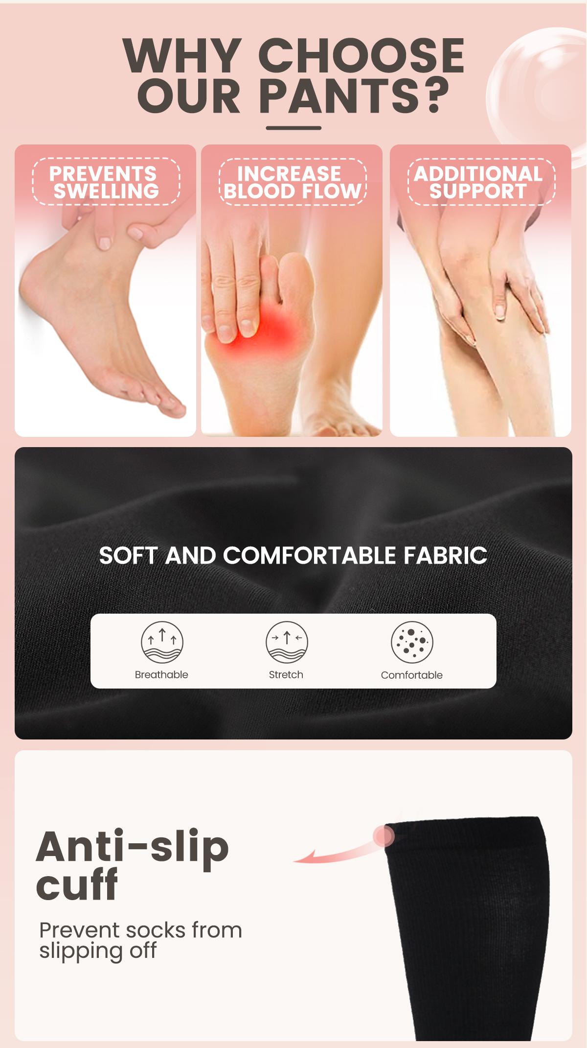 Viconow 4 Pairs Sports Socks for Women - Best Support for Circulation, Running, Travel