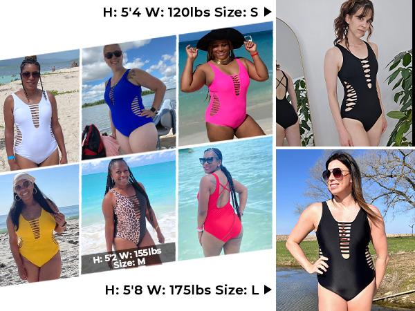 Aqua Eve Women Sexy One Piece Swimsuits Plunge Deep V Neck Cutout Bathing Suits Aqua Eve Women Sexy One Piece Swimsuits Plunge Deep V Neck Cutout Bathing Suits