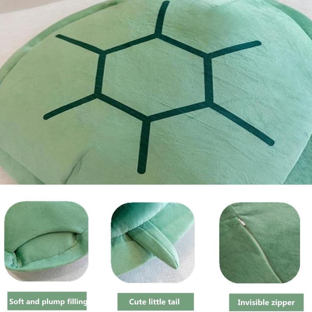 Wearable Turtle Shell Pillows, Turtle Plush Pillow Soft Huggable Animal Costume for Kids Adults , Plush Toy Funny Dress Up Creative Gifts, Soft Stuffed Animals