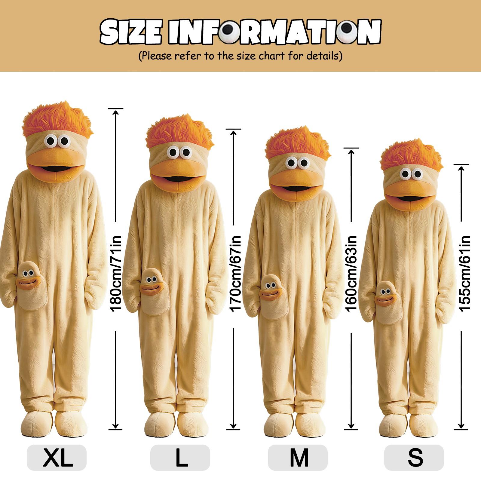 Cute Onesie Set, Warm Loose Comfortable Hooded Flannel Pajamas, Perfect for Casual Fun Parties, 3-Piece Set Includes Robe + Comb + Shoes