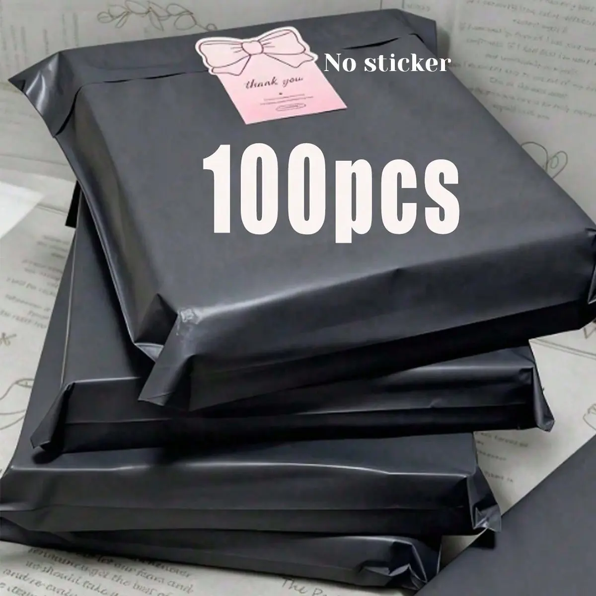 100 Thickened Shipping Bags, Logistics Packaging Bags, Re-Sealable Clothing Delivery Bags, Postal Bags, Multiple Sizes Available