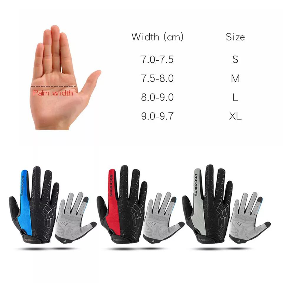 ROCKBROS Full Finger Gloves Touch Screen MTB Motorcycle Bicycle Cycling Gloves Touch Screen Anti-Slip MTB Gloves for Cycling Workout Outdoor Sports ROCKBROS Full Finger Gloves Touch Screen MTB Motorcycle Bicycle Cycling Gloves Touch Screen Anti-Slip MTB Gloves for Cycling Workout Outdoor Sports
