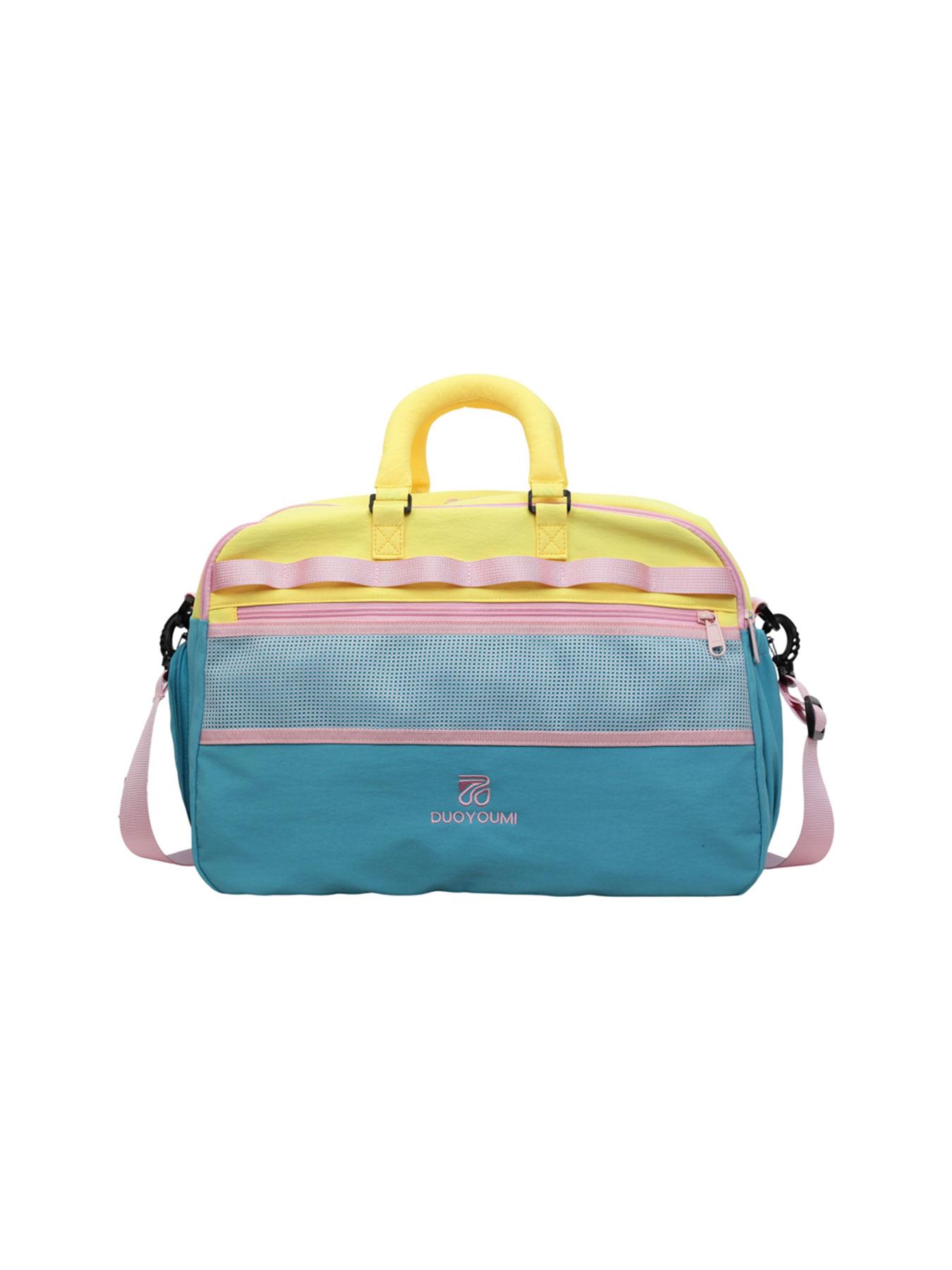 Large Capacity Travel Duffel Bag, Lightweight Waterproof Nylon, Zippered Compartment, Mesh Pocket, Detachable Shoulder Strap, Versatile Use, Hand Luggage Bag, Travel Duffle Bags