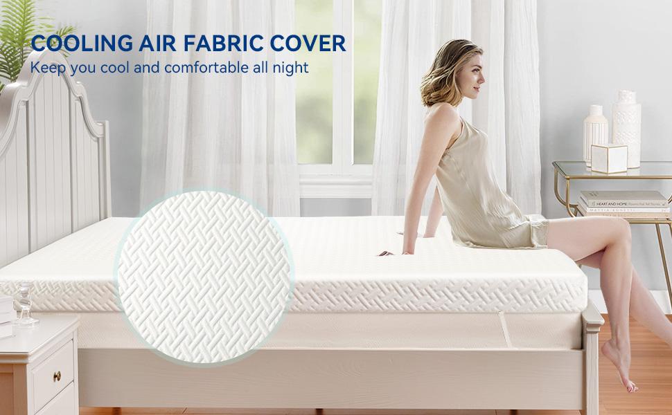 3 Inch Cooling Memory Foam Mattress Topper Twin Size, Gel-Infused Mattress Pad Cover for Back Pain,Bed Topper with Removable & Washable Bamboo Cover