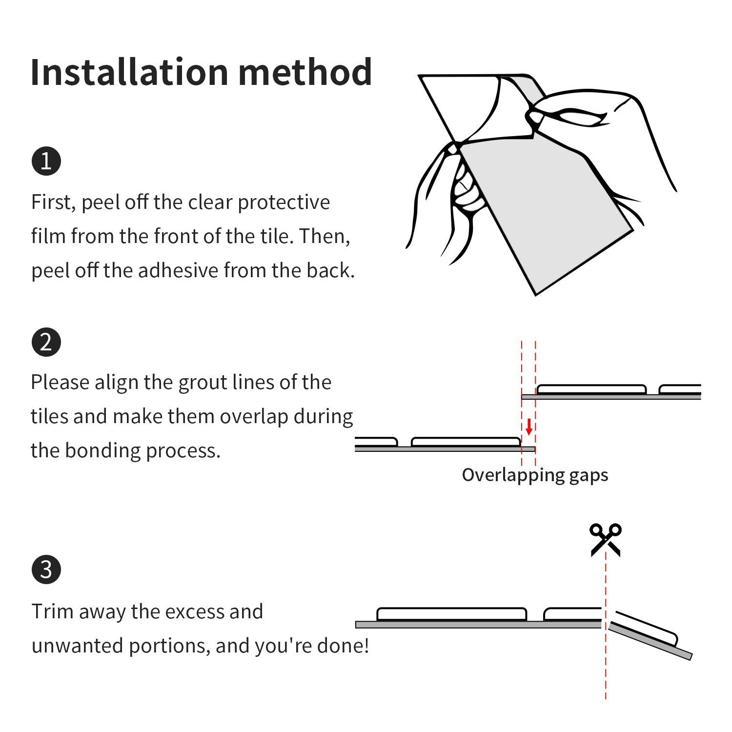 3D Emerald Vertical Stripe Self-Adhesive Wall Sticker, Waterproof Impact-Resistant Soundproof, Kitchen Backsplash Renovation, French Vintage DIY Decor