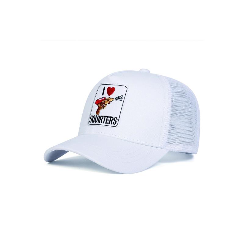 Unisex Squirters Letter Embroidered Baseball Cap, Adjustable Snapback Cap, Adjustable Sun Protection Hat for Outdoor Travel Beach Vacation