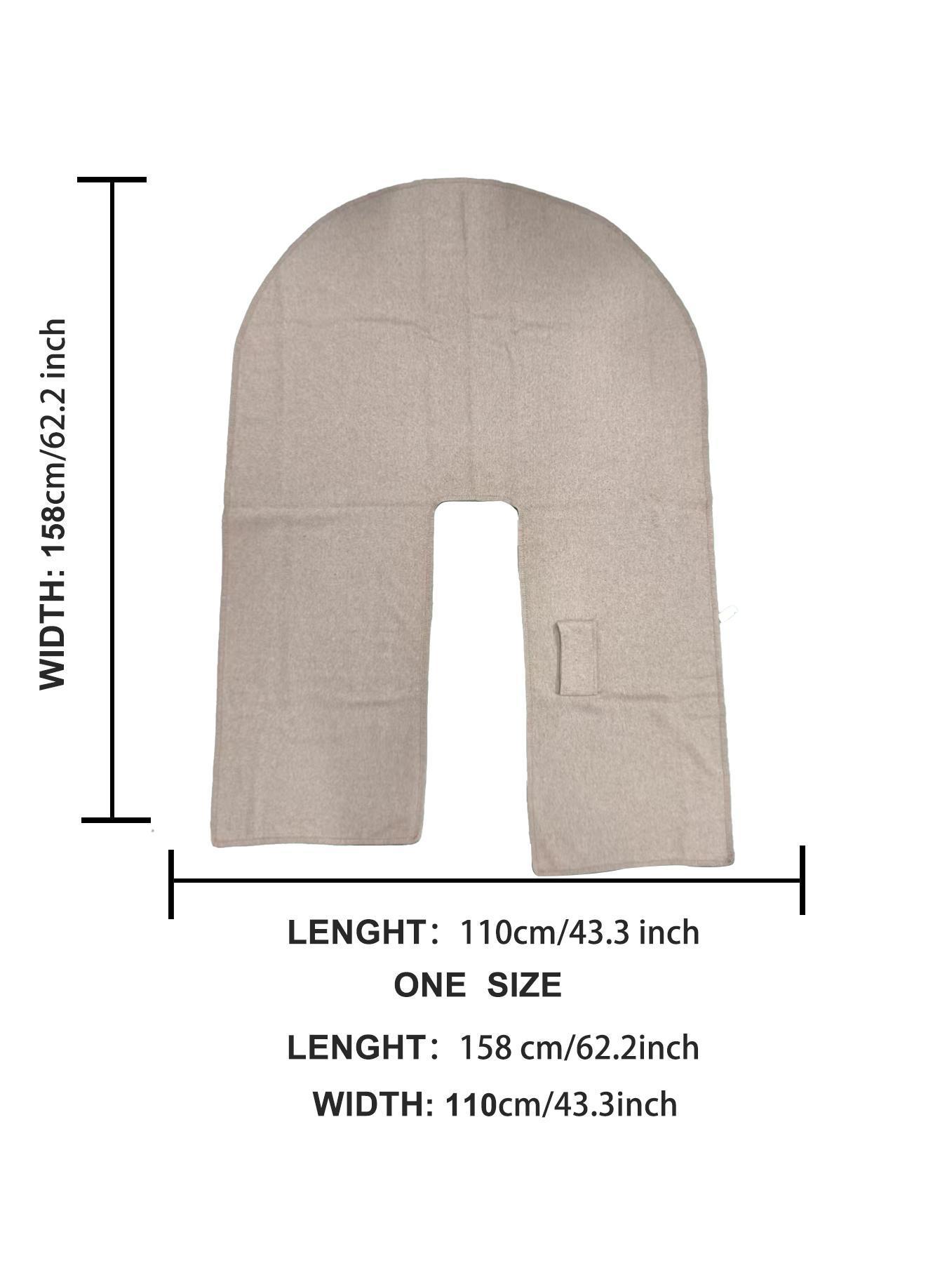 Women's Fall Winter Fashion Solid Color Shawl, Trendy Solid Shawl, Warm Comfortable Scarf, Casual Multifunctional Wrap for Autumn/winter Decor