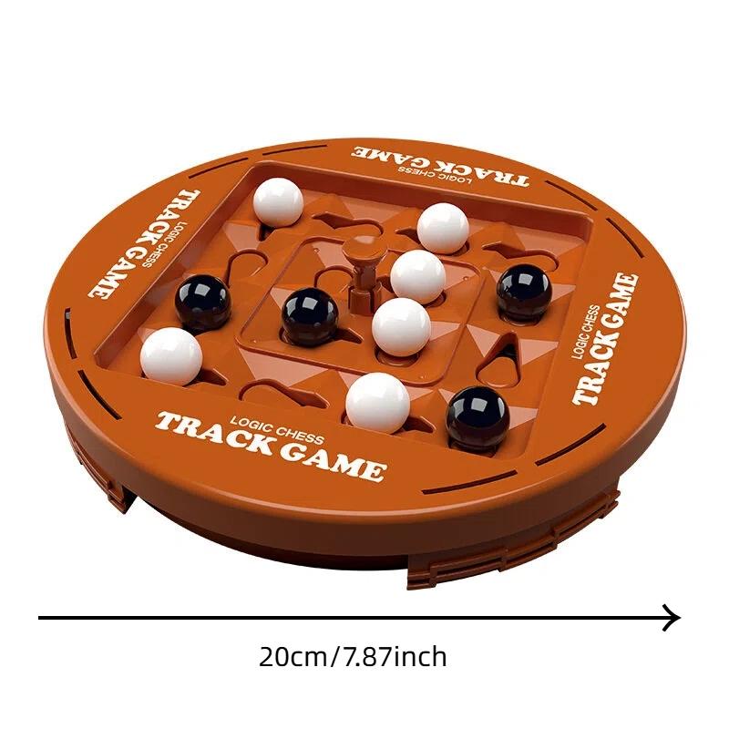 Track Logic Chess Set (16 Pieces), & Go Game for Two Players, Mind Training Board Game, Party Activity Supplies, Holiday Gift, Board Games Night, Strategy Board Games, Tabletop Games