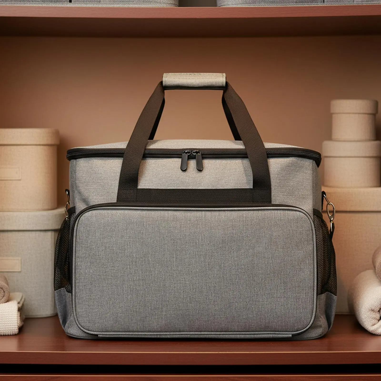 Sewing Machine Case, Sewing Machine Carry Bag, Home Large Capacity Outdoor Multipurpose Yarn Storage with Storage Pockets