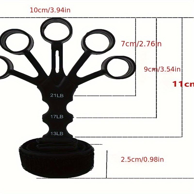 3-Level Adjustable Finger Exerciser & Hand Strengthener - Silicone Grip Trainer for Athletes, Musicians & Physical Therapy Hand Extensor Exerciser Grip Strength Trainer for Men/Women Hand Therapy Equipment for Stroke/Arthritis