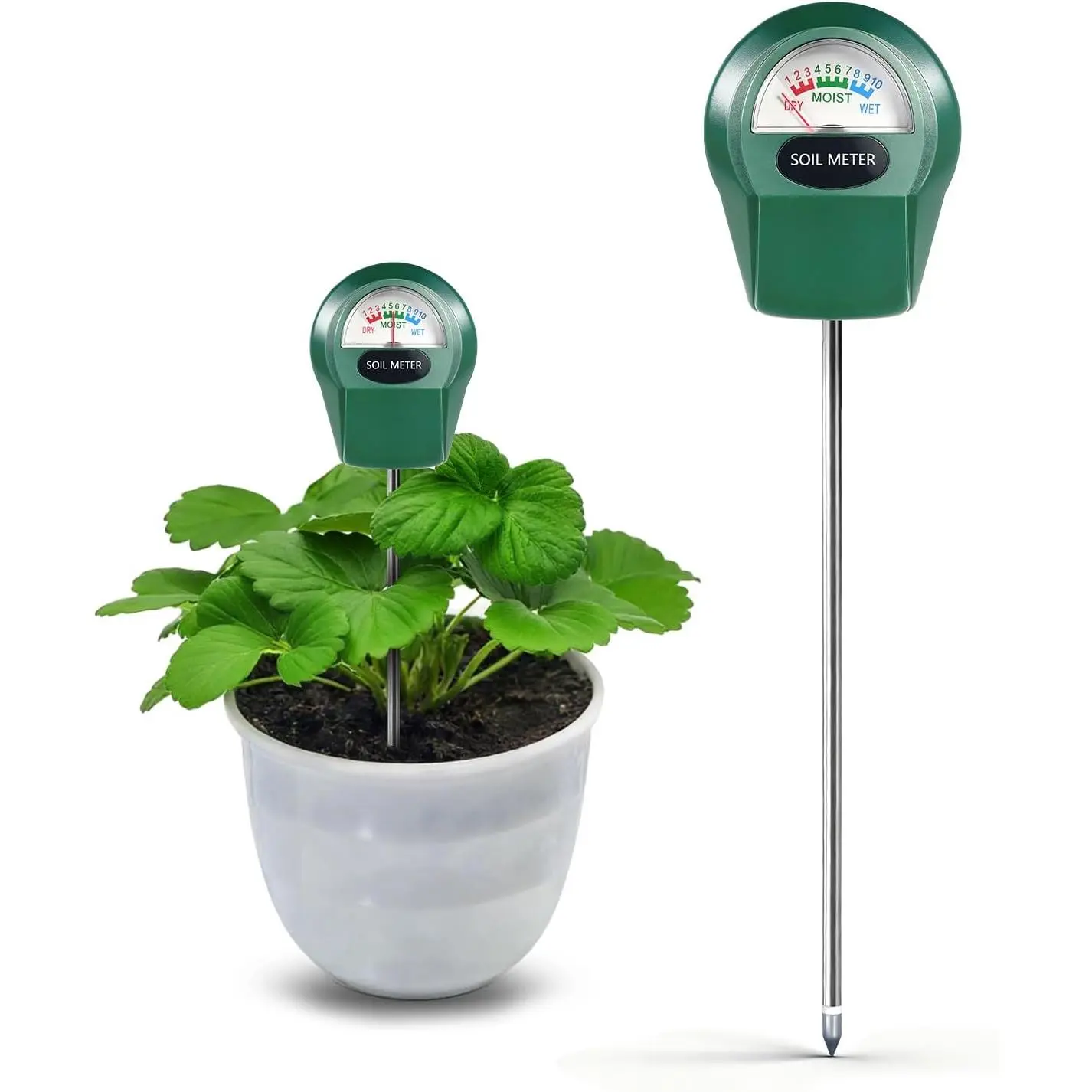 Soil  Meter for , Hygrometer Sensor Water ,   Tester for Indoor Outdoor Garden, Potted , Farm, Lawn, No  (Style 1)