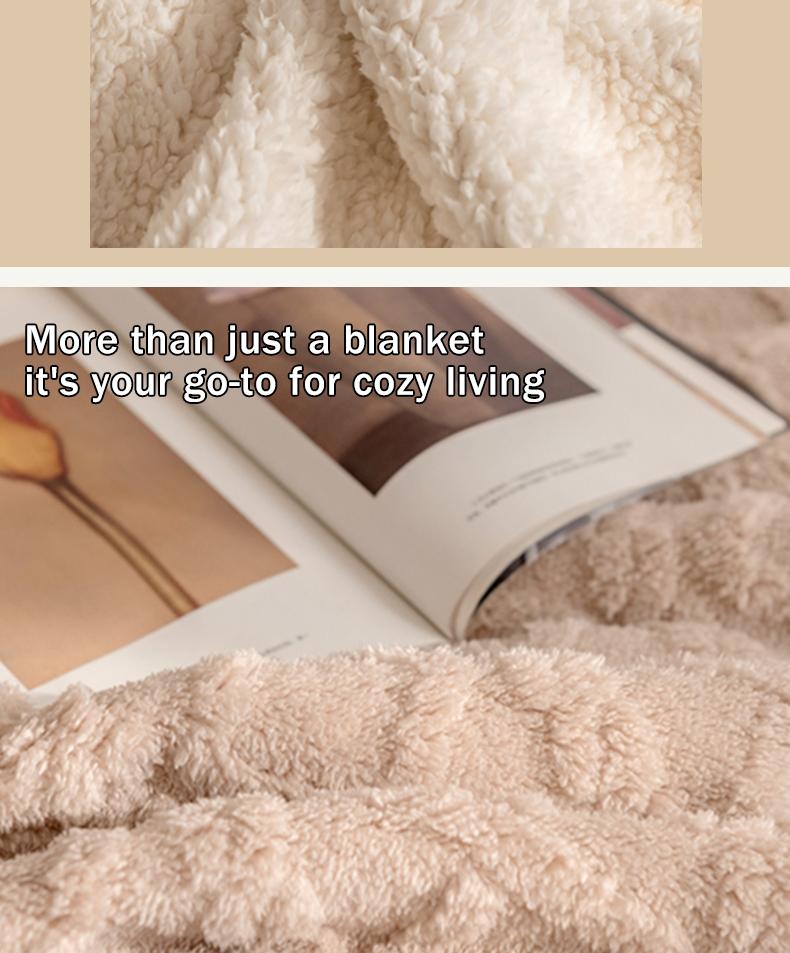 Snooztex Comfy Weighted Blanket – Double-Layer Thick Nordic Bedding Throw, New Arrival Ultra-Soft Microfiber Blanket for Modern Bedroom & Sofa, All-Season Cozy Comfort, Multiple Sizes Twin Queen King