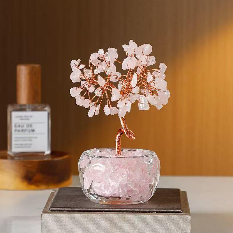 Crystal Potted Plant, Money Tree, Crystal Micro Landscape, Wealth Attracting Ornament, Home Decor, Car, Office Desk, DIY Birthday Gift