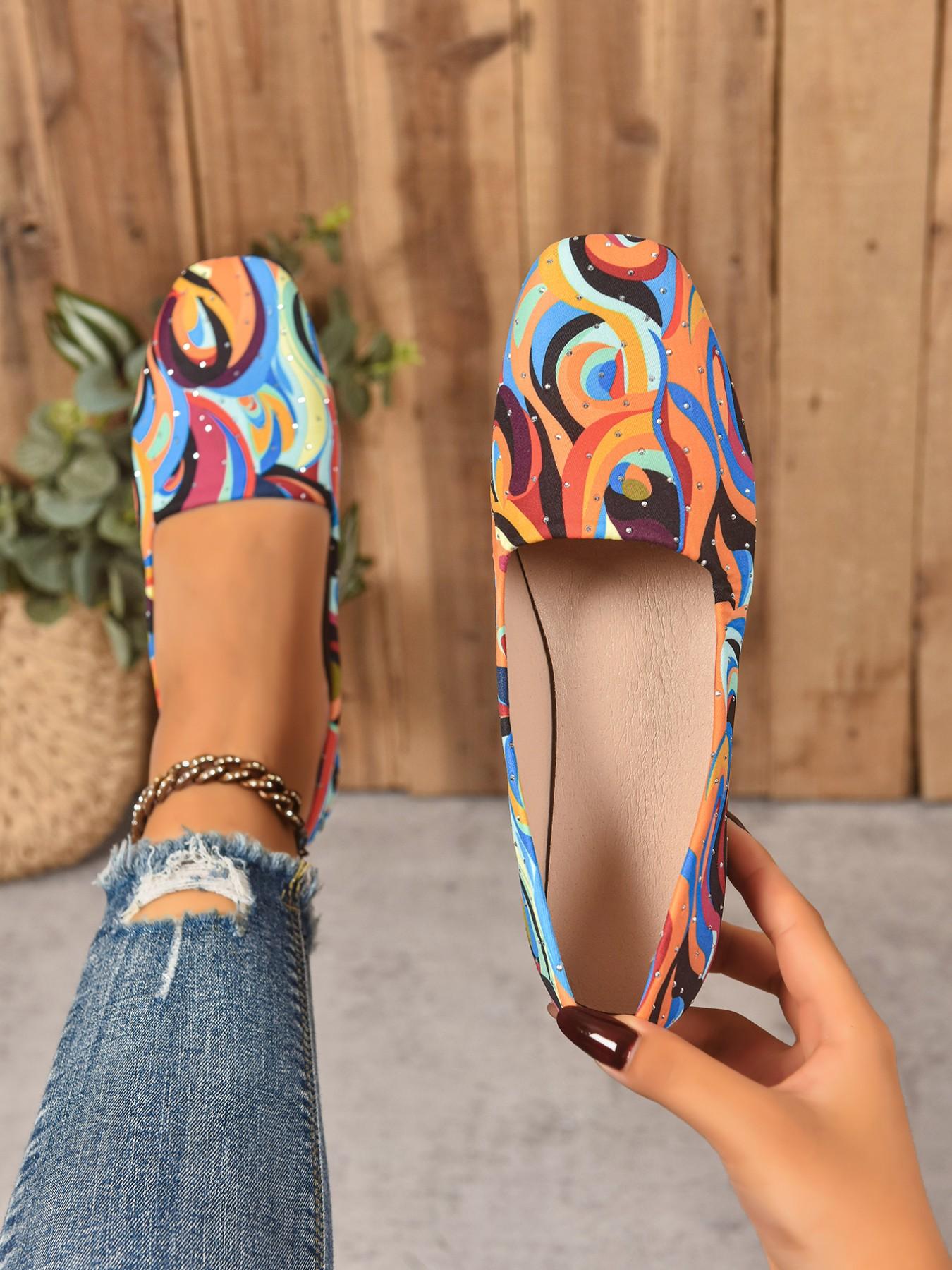 Women's Solid Color Ballet Flats, Comfortable Breathable Casual Shoes, Lightweight Easy Wear Ladies & Girls Footwear, Slip Ins Shoes