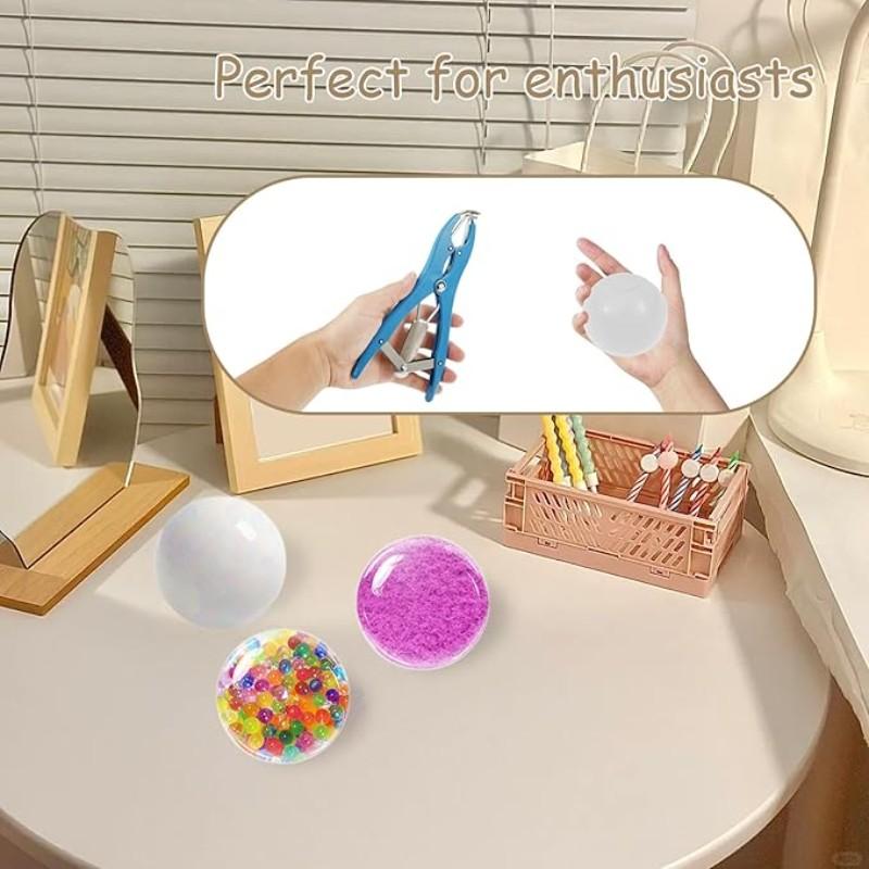 DIY Stress Ball Making Kit, Includes 6 Filler Packs, 10 Transparent Blank Skins, 15ML Glue, Expansion Tool, Ideal for Adult Relaxation DIY Stress Ball Making Kit, Includes 6 Filler Packs, 10 Transparent Blank Skins, 15ML Glue, Expansion Tool, Ideal for Adult Relaxation