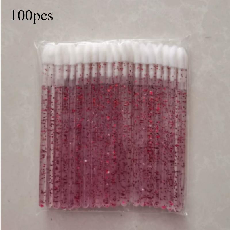 50/100pcs Disposable Lip Lint-Free Applicators, Lipstick Testers Wands, Makeup Lip Brushes, Beauty Tool for Smooth Application