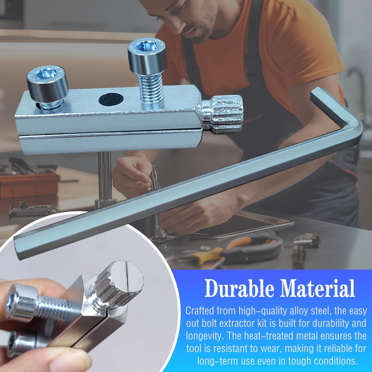 Screw Removal Tool,Broken Head Screw Extractor Faucet Angle Valve Wire Extractor for Sink Valve,Pipe Extractor Set,Easy Out Allen Screw.