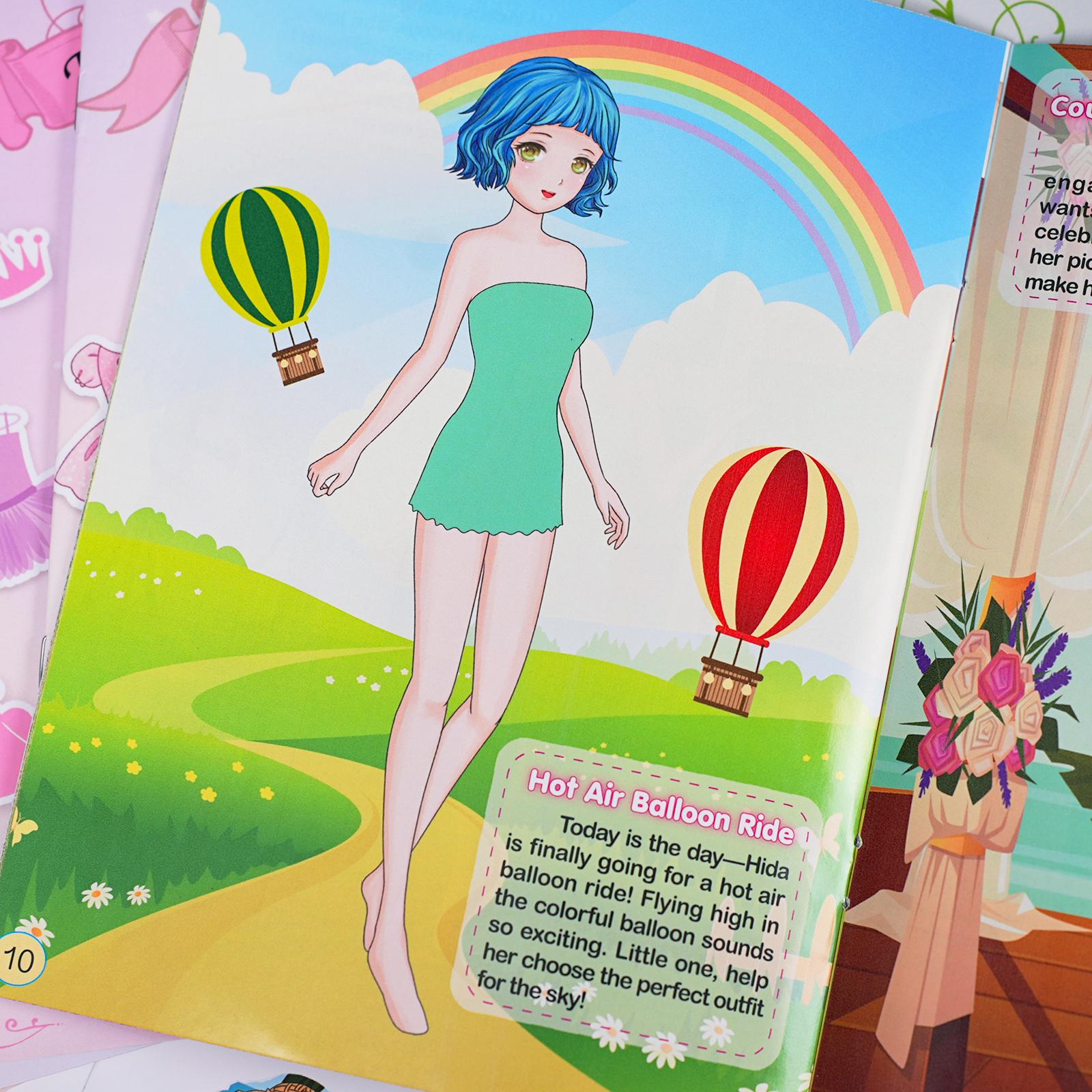 Princess Sticker Book for Kids – Magical Dress-Up and Fairy Tale Scene Sticker Fun