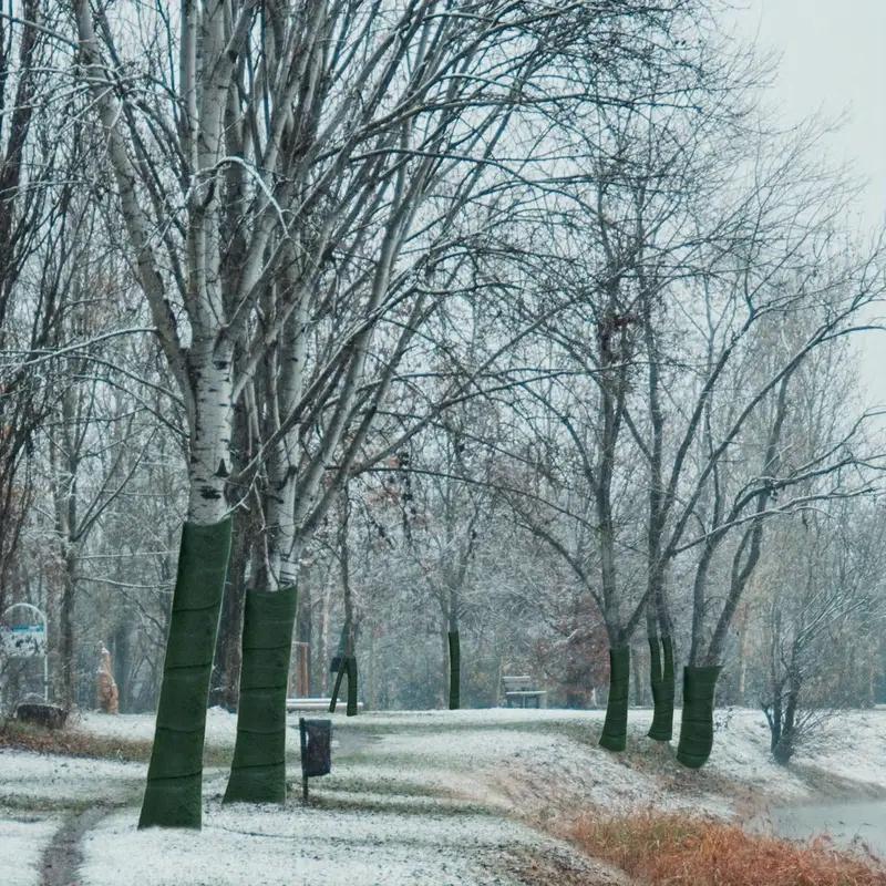 2-Pack 65 Ft Winter-Proof Tree Protector Wraps, Tree Trunk Protection, Trunk Guard for Shrub & Plants, Antifreeze Bandage, Warm Keeping & Moisturizing