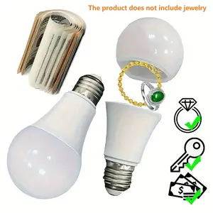 1pc Realistic Design Light Bulb Transfer Safe, Hidden Storage, Store Money, Jewelry And Small Items In Conspicuous Places!