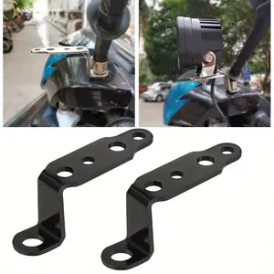 Motorcycle LED Headlight Bracket Rearview Mirror Lamp Spotlight Extension Holder Clamp Motorbike Scooter Accessories Motorcycle Parts