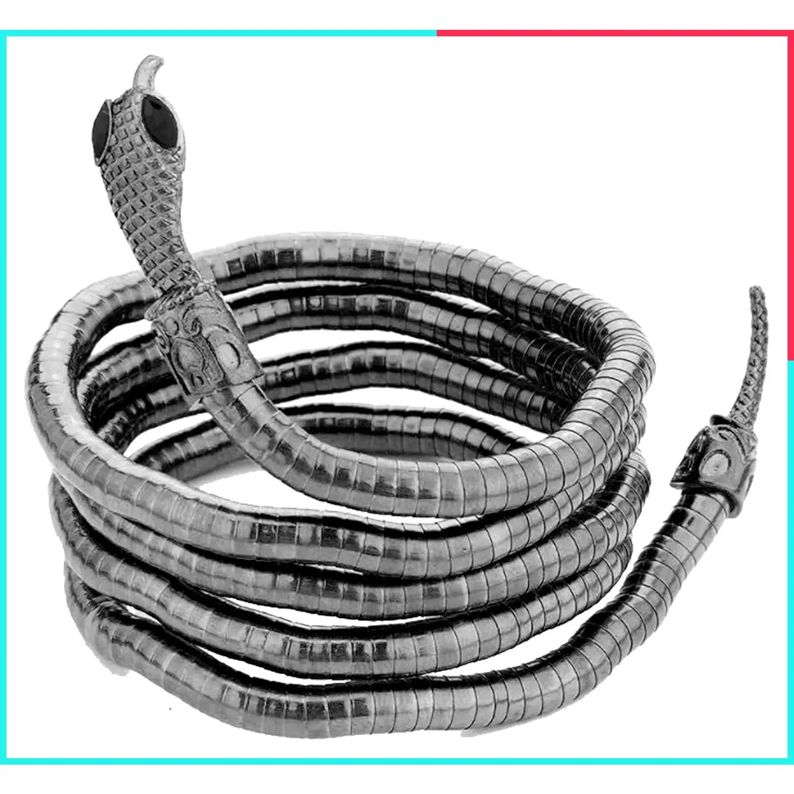 Adjustable Bendable Snake Bracelet for Women Punk Choker Flexible Multi-Purpose Medusa Necklace Halloween Jewelry
